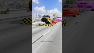 Small To Giant Cars vs Mega Large Speed Bump #55