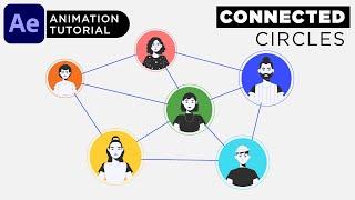 How to Animate Connected Circles Dynamically in After Effects Tutorial