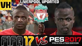 FIFA 17 VS PES 2017 VS REAL LIFE LIVERPOOL PLAYER FACES COMPARISON (Updated Edition)