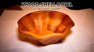 Shell Bowl - CNC Woodworking #shorts #cnc #cncwoodworking