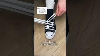 How to Lace Converse High Top  #converse #sneakers #shoes #fashion #shoelaces