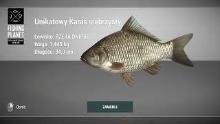 Fishing Planet Dnipro River Ukraine Unique Prussian Carp | Unikatowy Karaś Srebrzysty #fp #dnipro