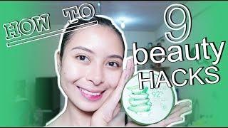 (ANTI-PIMPLES AT BUTLIG) 9 BEAUTY HACKS USING NATURE REPUBLIC ALOE VERA GEL!