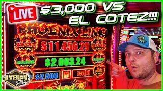  LIVE! $3,000 VS El Cortez Las Vegas! Let's GAMBLE! Slot Jackpots, Blackjack, Craps!