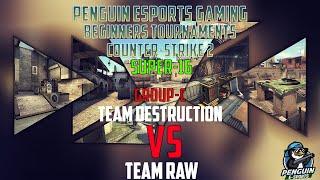 Penguin CS 2 Tournament Super-16 Group-C Team Destruction vs Team RAW (2024)