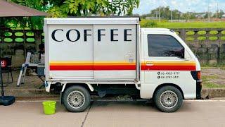 Cafe Vlog Mini Coffee Shop Van Truck Bar Barista Dream Mobile Kopi Kaffeewagen Relaxing Mood Anxiety