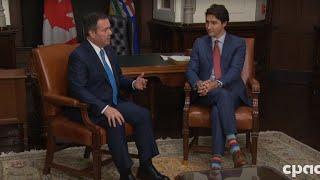 PM Trudeau meets with Alberta Premier Jason Kenney in Ottawa