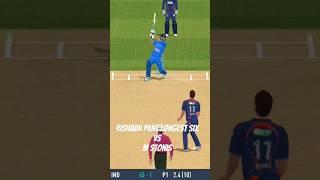 Rishabh pant longest six vs M stonis #shorts