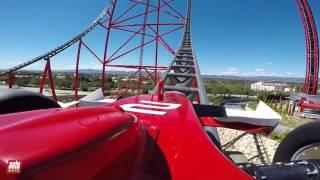 Ferrari Land [POV] : à bord de l'accélérateur vertical Red Force (PortAventura)