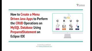 #87 How to Create a Menu-Driven Java App to Perform the CRUD Operations on MySQL Database Eclipse