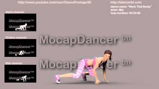 WORK THAT BOOTY - 3D Motion capture dance footage preview  |  3d animation video | by MocapDancer