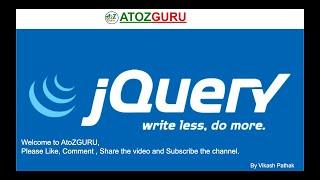 Jquery Tutorial For Beginner (fadeIn , fadeOut in Jquery) part - 6