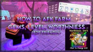 How To Auto Farm Gems, EXP And Worthiness｜Anime Defenders [RELEASE]