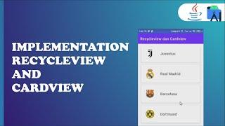 Implementasi Recycleview dan Cardview android studio java