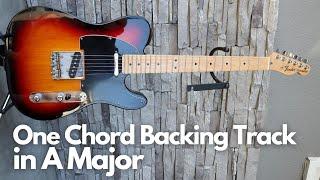 Single Chord Backing Track in A Major