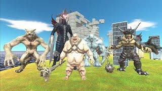 Which Kaiju Team Can Defeat Team Gigan, Darkness Warlord, Werewolf In Animal Revolt Battle Simulator