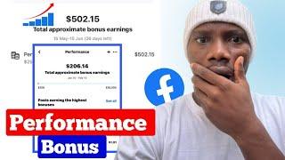 How to Earn with Performance Bonus on Facebook