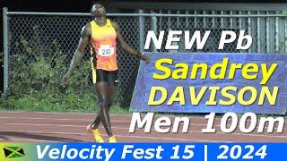 Sandrey DAVISON | Emanuel ARCHIBALD | Javorne DUNKLEY | Men 100m Final A | Velocity Fest 15