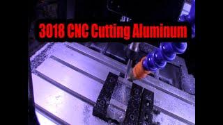 3018 CNC Cutting Aluminum Chatter Solved,  first cut,  Spindle Z axis alignment, Ball Screw