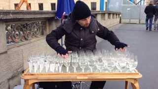 Sergey Karamyshev - Glasharfe Air - Streets of Berlin - Musik aus Glas - Kunst