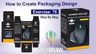 How to make dieline packaging design in Corel Draw Exercise No. 76 | CorelDraw Tutorial | YN Tutor