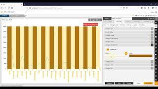 How to add and format linechart category alternate fills in AIV.