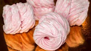DIY - Yummy Raspberry Marshmallow - Very Simple Recipe  IrinaCooking