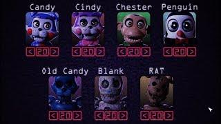 Five Nights at Candy's Remastered! +Extras +All Jumpscares +Custom Night