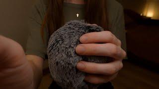 ASMR | 8 Hours Deep Sleep: Fluffy Mic Scratching and Soft, Inaudible Whispering with Rain Sounds