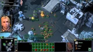 Starcraft 2 HoTs - (Minor Easter Egg) Using Only Drones On the Mission "Lab Rat"