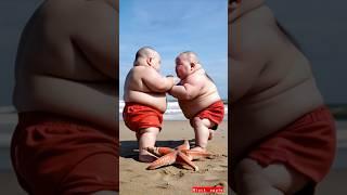 Cute baby fighting Introducing the "VitaWear SmartBand," nextgeneration wearable gadget #shorts