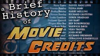 A Brief History of Movie Credits