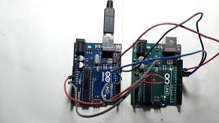 Burn Bootloader using 2  Arduino uno  very Simple way arduino as ISP