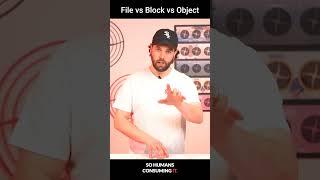 File, block, or object storage