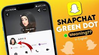 Snapchat New Update 2025 | Green dot on Snapchat Profile means