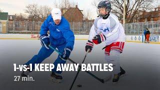 1-vs-1 KEEP AWAY Battles | iTrain Hockey Offensive + Defensive Training Intensive 1