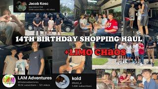 14th Birthday Shopping Haul + Limo Chaos