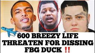 600 Breezy Life Threaten By Female Rapper Buddah G For Dissing FBG Duck On A Airplane