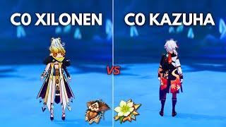 Who is the BEST SUPPORT? C0 Xilonen vs Kazuha !! [ Genshin Impact ]