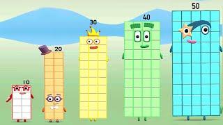 Meet The Numberblocks! - Play Quiz, Counting, Learn To Draw Numbers 21 - 50 -  Kids Learning Game