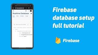 Firebase real time database setup 2022