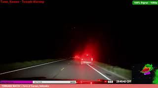 HUGE WEDGE TORNADO Hits Kansas Towns May 18-19, 2025 Live Storm Chaser