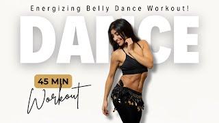 45-Minute Calorie Burn Belly Dance Workout ️‍ | Intermediate Level