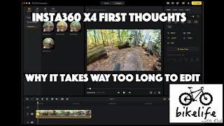 Intsa360 X4 Action Camera - Why it Takes so Long to Edit MTB Videos - Adding KeyFrames