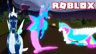 ROBLOX HORSE WORLD AQUA Horse COPYCAT - Neon vs Metallic