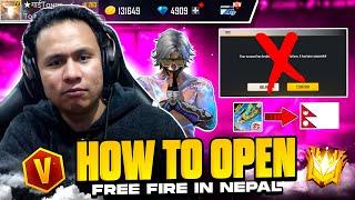 How to Open Free Fire in Nepal Whose ID in Indian Server ?? Nepal ma Kasari Free Fire Open Garne ??