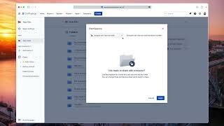 Using the Team Files app for Confluence - Managing connected folders