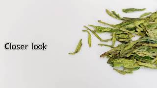 Organic MingQian Longjing Green Tea- Closer Look |BestLeafTea 泡龙井茶