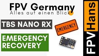 Notfall Wiederherstellung (Emergency Recovery Mode) - TBS Crossfire Nano  RX