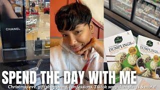 VLOG: I have a confession, Christmas eve, buying his gift, TikTok soup dumplings | Vlogmas Day 18